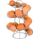 Tuserxln - distributeur d'?ufs en spirale, support en fil de fer, organisateur de stockage d'?ufs de ...
