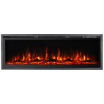 Divina fire - chemin�e �lectrique, murale, frontale, encastrable, chicago130, l127 x p14 x h45