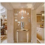Diy 3d horloge murale design g�ante - avec chiffres horloge murale 3d - moderne - d�coratif - wer