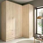 Dmora - armoire dmellin, meubles d'angle pour chambre à coucher, armoire d'angle avec 4 portes battantes, ... Dmora - armoire dmellin, meubles d'angle pour chambre à coucher, armoire d'angle avec 4 portes battantes, ...