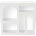 Dmora - buffet dgargiul, buffet du salon, commode de salon, garde - manger de cuisine, 80x35h74 cm, blanc ...