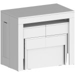 Dmora - ensemble table et chaises dadamoni, composition polyvalente, ensemble avec console et 2 bancs ... Dmora - ensemble table et chaises dadamoni, composition polyvalente, ensemble avec console et 2 bancs ...