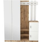 Dmora - meuble d'entre dgautier, crochet d'entre, composition pour l'atrium, console de rangement multifonct ...