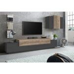 Dmora - meuble mural dmar, ensemble de salon meuble tv, meuble de salon polyvalent, 100% made in italy, ...