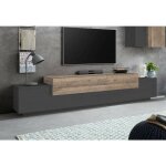 Dmora - meuble tv dlamann, buffet bas de salon, meuble tv, 100% made in italy, 240x45h52 cm, anthracite ... Dmora - meuble tv dlamann, buffet bas de salon, meuble tv, 100% made in italy, 240x45h52 cm, anthracite ...