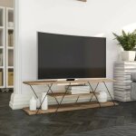 Dmora - meuble tv lysithea, buffet de salon, armoire basse pour tv, base murale de rangement, 120x30h33 ... Dmora - meuble tv lysithea, buffet de salon, armoire basse pour tv, base murale de rangement, 120x30h33 ...