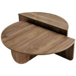 Dmora - table basse dgiarett, table basse, porte - revues pour canap�, etag�re de salon, 90x90h35 cm, ...