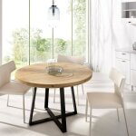 Dmora - table fixe carone, table de salle à manger polyvalente, table ronde pour la cuisine ou la salle ... Dmora - table fixe carone, table de salle à manger polyvalente, table ronde pour la cuisine ou la salle ...