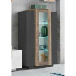 Dmora - vitrine dfrutt, buffet à trois portes, meuble de salon polyvalent, 100% made in italy, cm 80x38h121, ... Dmora - vitrine dfrutt, buffet à trois portes, meuble de salon polyvalent, 100% made in italy, cm 80x38h121, ...