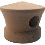 Lanterne rouge - noir chapeau ventilation tuile douille passage d 100 mm