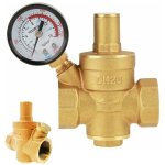 Ymyny - dn20 rducteur de pression d'eau rglable en laiton avec manomtre manomtre, rducteur de pression ...