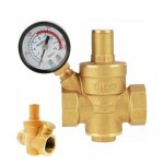 Dn20 rducteur de pression d'eau rglable en laiton avec manomtre manomtre, rducteur de pression d'eau ...