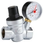 Dn20 vanne de rduction de pression d'eau rglable avec manomtre compteur de pression, reducteur de ...