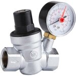 Dn20 vanne de rduction de pression d'eau rglable avec manomtre compteur de pression, reducteur de ...