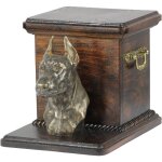 Doberman, doberman i - une urne pour cendres de chien avec une statuette, une urne lgante pour un chien, ...