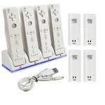 Dock - socle - station de charge pour manette nouveau chargeur station d'accueil + 4 x 2800mah batterie ...