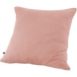 Dock avenue - taie d'oreiller gaze de coton 60 x 60 cm gaia coloris rose pêche Dock avenue - taie d'oreiller gaze de coton 60 x 60 cm gaia coloris rose pêche