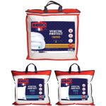 Dodo - pack couette 220 x 240 cm + 2 oreillers 60 x 60 cm - protection anti acariens naturel - vegetal ...