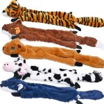 Dog squeaky toys 5 pack, jouets pour animaux de compagnie jouet pour chien froiss� pas de rembourrage ...
