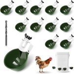 12 tasses d'eau pour abreuvoirs  poulets - mangeoire  eau  remplissage automatique, systme d'arrosage ...