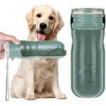 Dolaso - 520ml gourde chien, portable bouteille d'eau pour chien, 180 pliable bouteille chien avec filtre ...