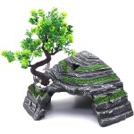 Dolaso - abri pour reptiles - terrarium - cachette - rampe pour tortue - plateforme - dcoration d'habitat ...