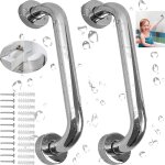 Barre d'appui en acier inox poigne de baignoire de salle de bain pour wc toilette pour personnes ges ...
