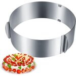 Cercle  gteau rglable 6 - 12 pouces, cercle a patisserie, anneaux  gteau extensible acier inoxydable, ...