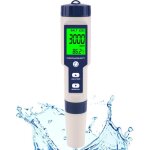 Testeur de sel de piscine et mtre de ph, mtre de salinit numrique et testeur de ph pour l'eau d'eau ...