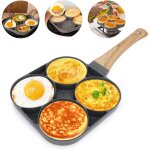 Poêle à 4 emplacements, poele a pancakes et crêpes poêle à omelette antiadhésive en aluminium pour petit ... Poêle à 4 emplacements, poele a pancakes et crêpes poêle à omelette antiadhésive en aluminium pour petit ...