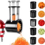 Slicer shredder accessoire pour mlangeur kitchenaid - rpe  fromage 5 lames & accessoires veggie slicer ...