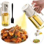 Spray huile cuisine air fryer 550ml, pulverisateur huile cuisine verre 2 in 1, vaporisateur huile cuisine ... Spray huile cuisine air fryer 550ml, pulverisateur huile cuisine verre 2 in 1, vaporisateur huile cuisine ...