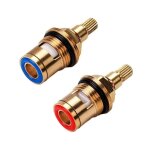 Dolaso - tete a disques ceramique, paire de cartouches cramique universelles de rechange pour robinet, ...