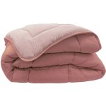 Domiva - couette enfant bicolore rose blush 100x140 cm