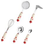 Dopamine kitchen gadget set food supplement tool colander baby mud spoon egg yolk egg white separator ...