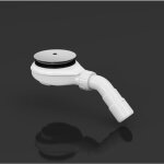 Doporro - bonde de douche bonde extra - plate de receveur de douche blanc trou d'évacuation de ø 45 mm ... Doporro - bonde de douche bonde extra - plate de receveur de douche blanc trou d'évacuation de ø 45 mm ...