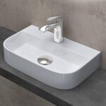 Doporro - lavabo  poser vasque suspendu en cramique lave mains rectangulaire pour salle de bain 38x23, ...