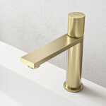 Doporro mitigeur vasque robinet de lavabo salle de bain en acier inoxydable 304 or bross� double commande ...