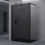 Doporro paroi de douche  l'italienne verre de securite gris teint 8mm douche barre de stabilisation ...