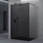 Doporro paroi de douche verre de scurit gris teint 8mm douche  l'italienne barre de stabilisation ...