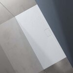 Doporro - receveur de douche bac � douche ultra plat en solid surface blanc mat geoma07 70x160x3 cm avec ...