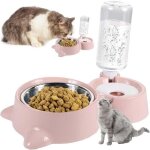 Double bol pour chat, chargeur pour animaux de compagnie � double bol pour chats et chiens de petite ...