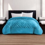 Double couette d'hiver chaude et douce effet plume  intreccio , en velours de luxe, rembourrage 280g, ...