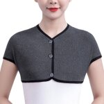 Double �pauli�re d'hiver chaude, protection d'�paules avec sangle �lastique, ch�le thermique de sommeil ...