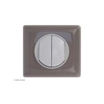 Double interrupteur ou va - et - vient c�liane complet galet griffes: avec griffes