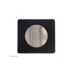 Double interrupteur ou va - et - vient doigt etroit cliane complet basalte griffes: sans griffes