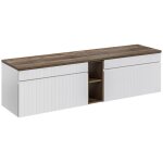 Double meuble sous vasque 180 cm - emblematic white - livraison gratuite