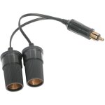 Double prise allume - cigare avec cable pour camion 12v 24v 5a