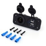 Double usb voiture auto allume - cigare prise splitter 12v chargeur adaptateur d'alimentation outlet ...