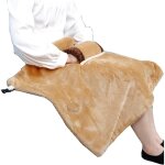 Doublehero petite couverture chauffante usb - avec arrt automatique - en flanelle - lavable - pour genoux, ...